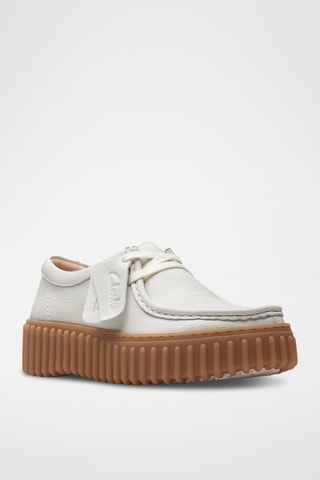 Derbies de piel con plataforma Torhill - Blanco