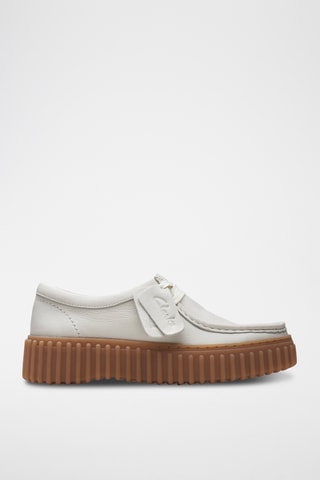 Derbies de piel con plataforma Torhill - Blanco