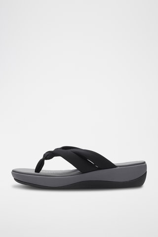 Chanclas de cuña Arla - Negro