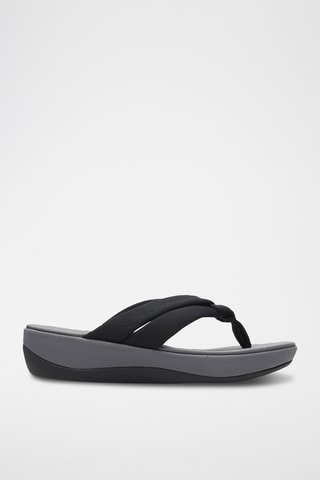 Chanclas de cuña Arla - Negro