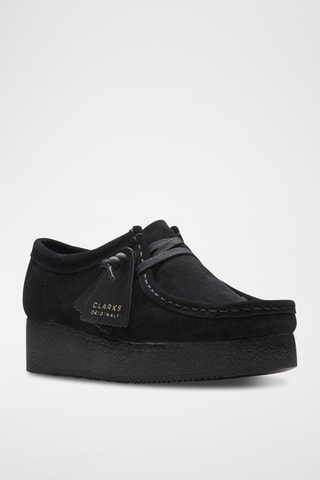 Mocasines de nobuk con plataforma Wallacraft - Negro