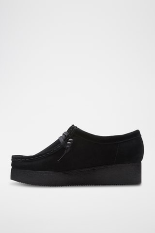 Mocasines de nobuk con plataforma Wallacraft - Negro