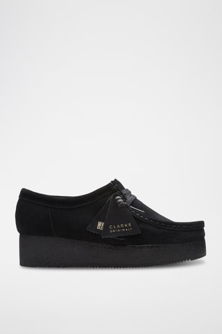 Mocasines de nobuk con plataforma Wallacraft - Negro