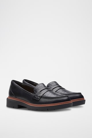 Mocasines de piel con plataforma Westlynn - Negro
