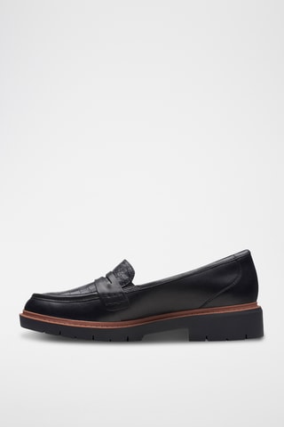 Mocasines de piel con plataforma Westlynn - Negro