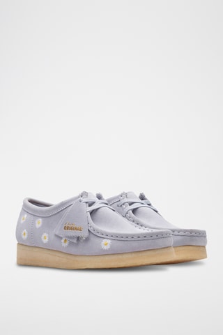 Mocasines de nobuk Wallabee. - Gris