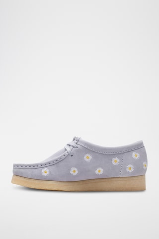 Mocasines de nobuk Wallabee. - Gris