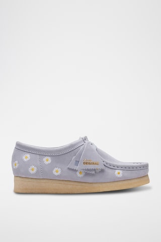 Mocasines de nobuk Wallabee. - Gris