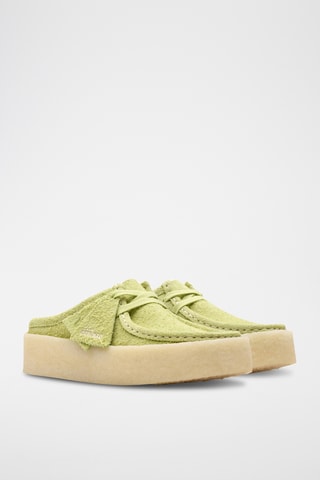 Sandalias de nobuk con plataforma WallabeeCup - Verde