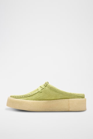 Sandalias de nobuk con plataforma WallabeeCup - Verde