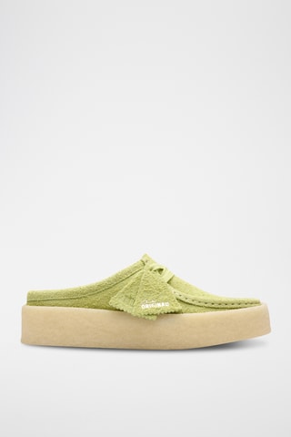 Sandalias de nobuk con plataforma WallabeeCup - Verde