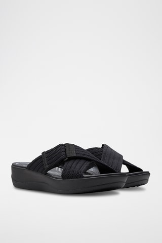 Sandalias de cuña Arla - Negro