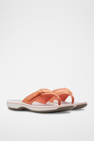 Chanclas de piel Brinkley - Naranja