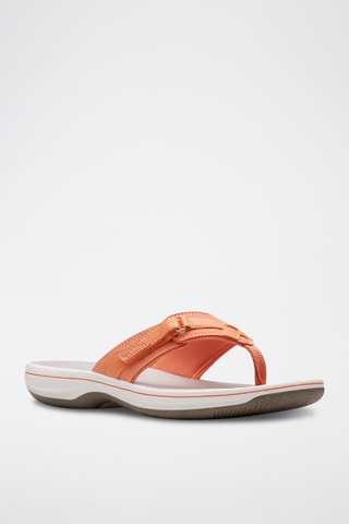 Chanclas de piel Brinkley - Naranja