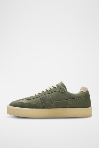 Zapatillas de nobuk con plataforma Tor - Caqui