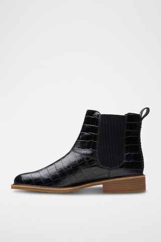 Botines de piel Cologne - Negro