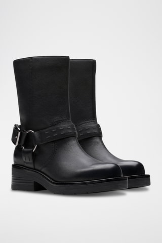 Botines de piel Rebelle - Negro