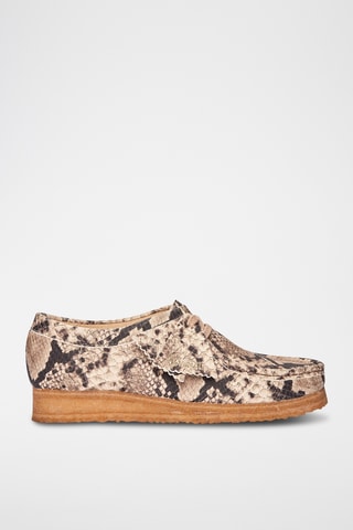 Mocasines de piel Wallabee. - Beige