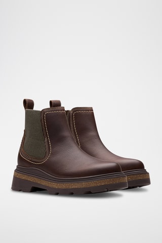 Botines Chelsea de piel HencroftStepWP - Marrón
