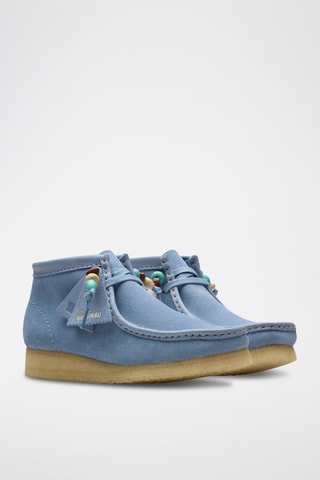 Botas de nobuk Wallabee - Celeste
