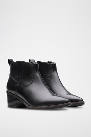 Botines de piel Morzine - Negro