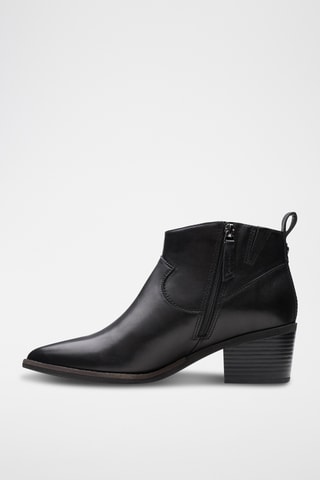 Botines de piel Morzine - Negro