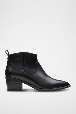 Botines de piel Morzine - Negro