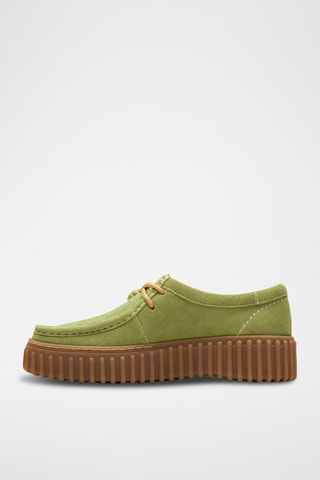 Derbies de nobuk con plataforma Torhill - Verde