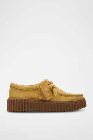 Zapatillas de nobuk con plataforma Torhill - Amarillo mostaza