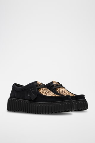 Derbies de nobuk con plataforma Torhill - Negro