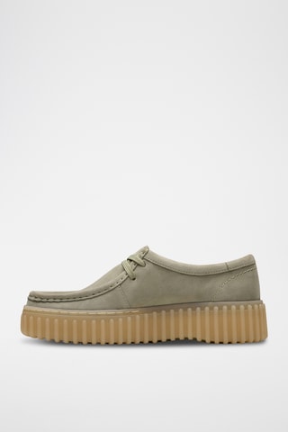 Zapatillas de nobuk con plataforma Torhill - Verde