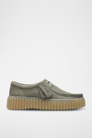 Zapatillas de nobuk con plataforma Torhill - Verde