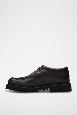 Derbies de piel con plataforma Badell - Marrón