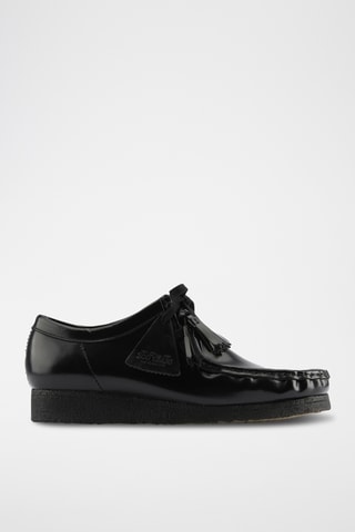 Mocasines de piel de charol Wallabee - Negro
