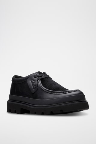 Derbies de piel con plataforma Badell - Negro