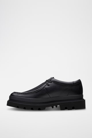 Derbies de piel con plataforma Badell - Negro