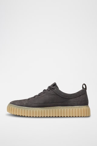 Zapatillas de nobuk con plataforma Torhill - Gris