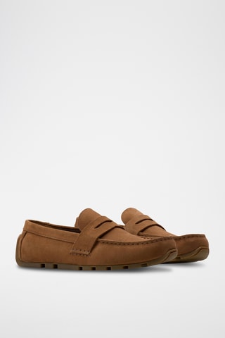 Mocasines de nobuk Corsley - Marrón