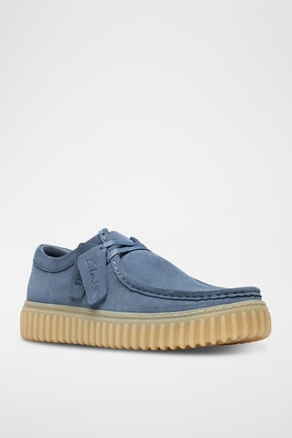 Derbies de nobuk con plataforma Torhill - Azul