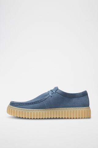 Derbies de nobuk con plataforma Torhill - Azul