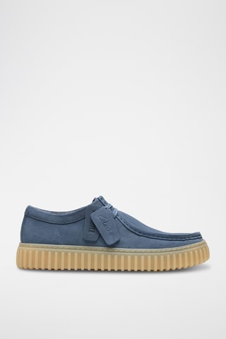 Derbies de nobuk con plataforma Torhill - Azul
