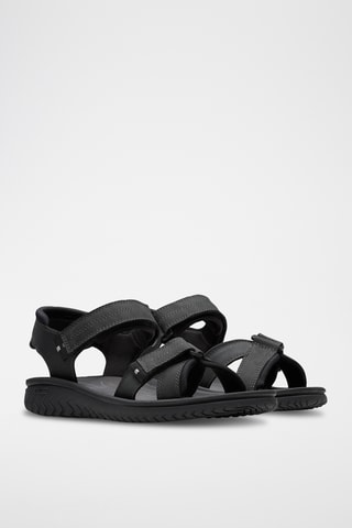 Sandalias de piel Wesley - Negro