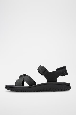 Sandalias de piel Wesley - Negro