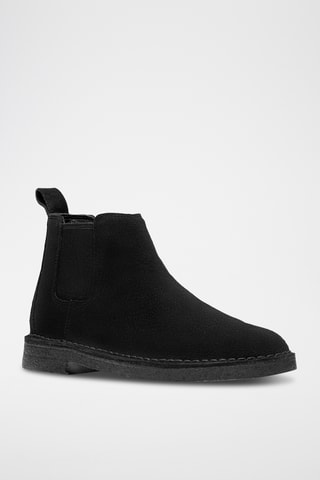 Botines Chelsea de nobuk Desert - Negro