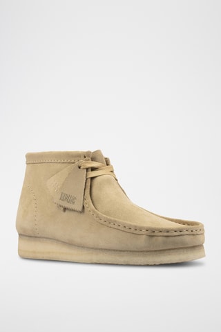 Botas de nobuk Wallabee - Beige