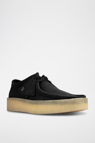 Mocasines de nobuk con plataforma Wallabee - Negro
