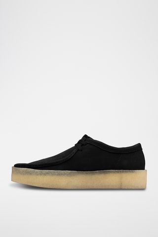Mocasines de nobuk con plataforma Wallabee - Negro