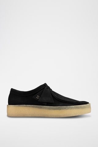 Mocasines de nobuk con plataforma Wallabee - Negro