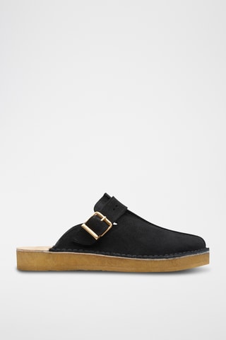 Zuecos de nobuk Trek - Negro