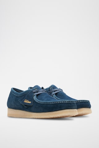 Mocasines de nobuk Wallabee - Azul